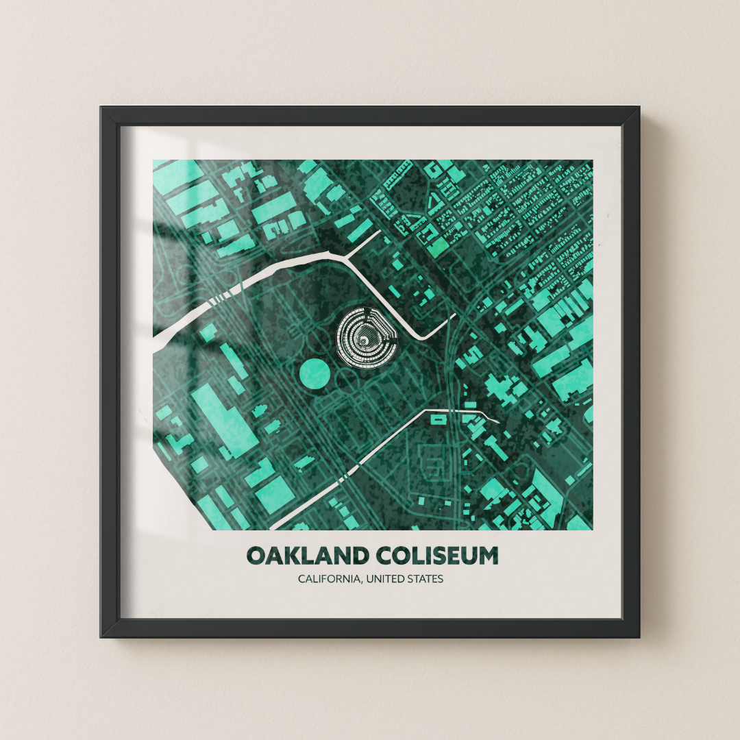 Oakland Coliseum - Aerial Minimal