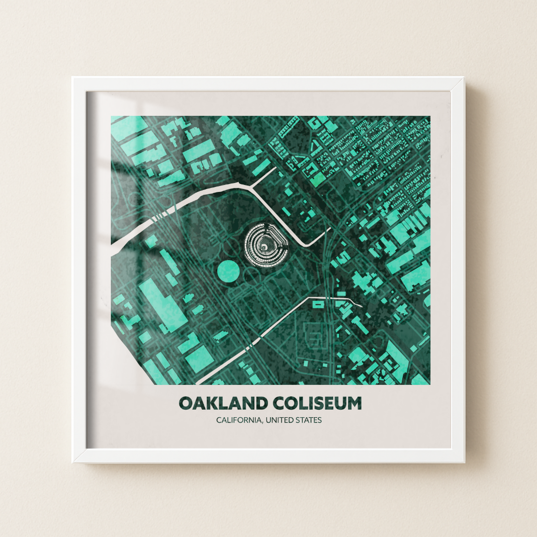 Oakland Coliseum - Aerial Minimal