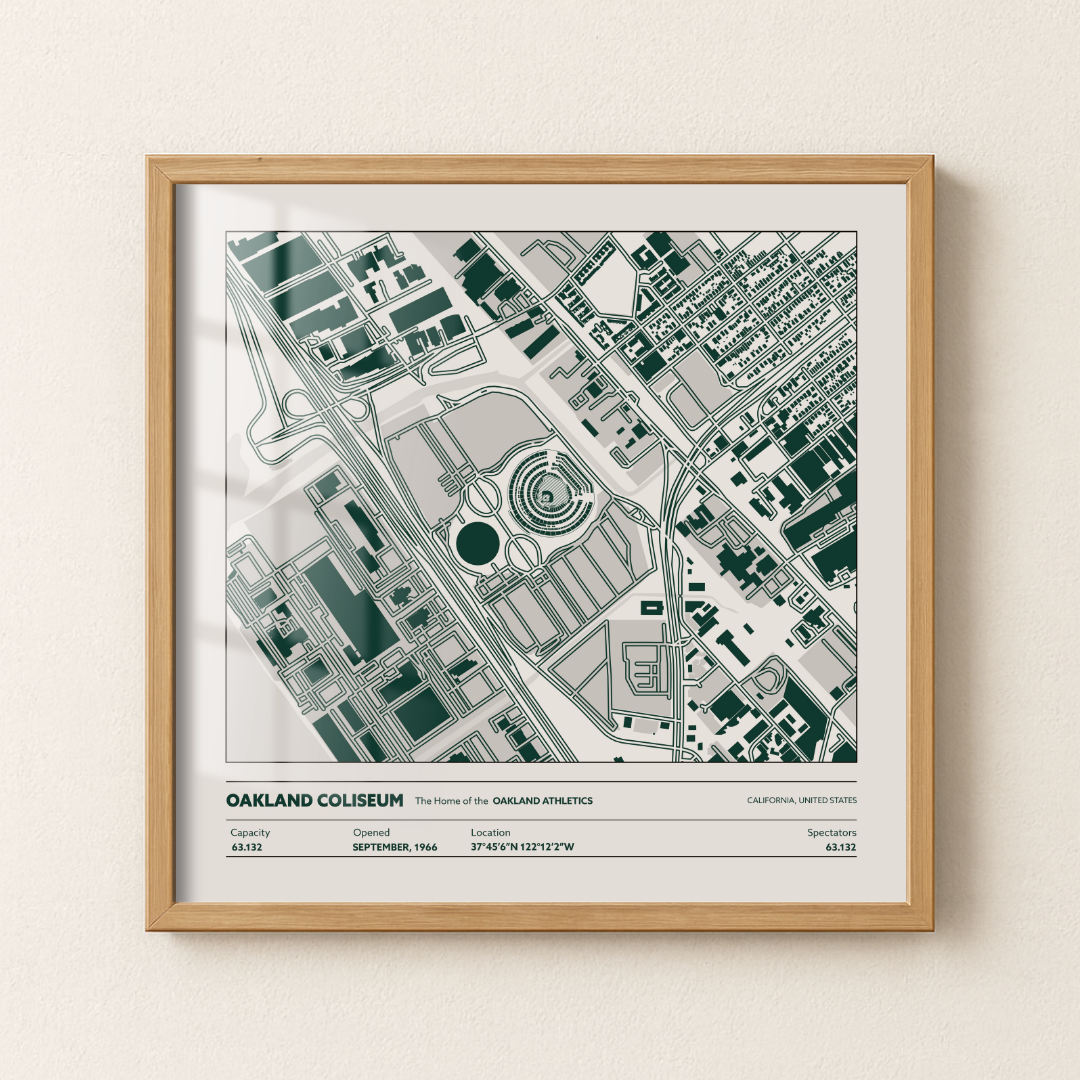 Oakland Coliseum - Aerial Detailed