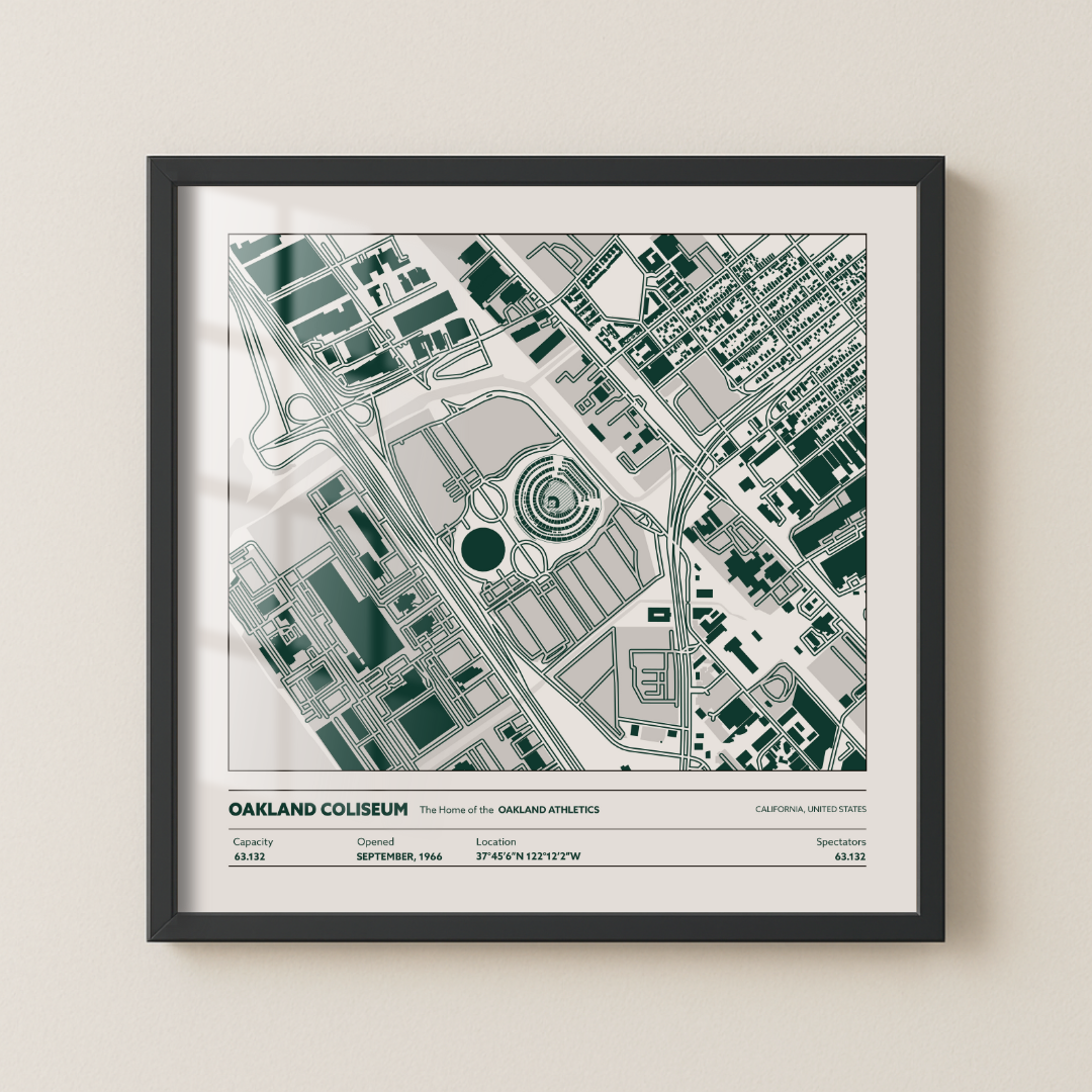Oakland Coliseum - Aerial Detailed