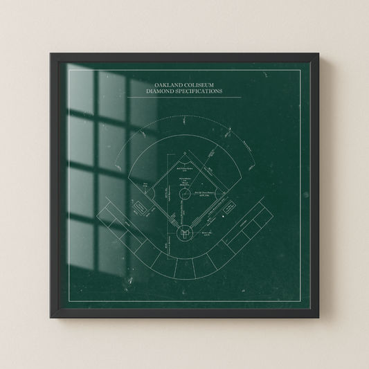 Oakland Coliseum - Patent Art Minimal