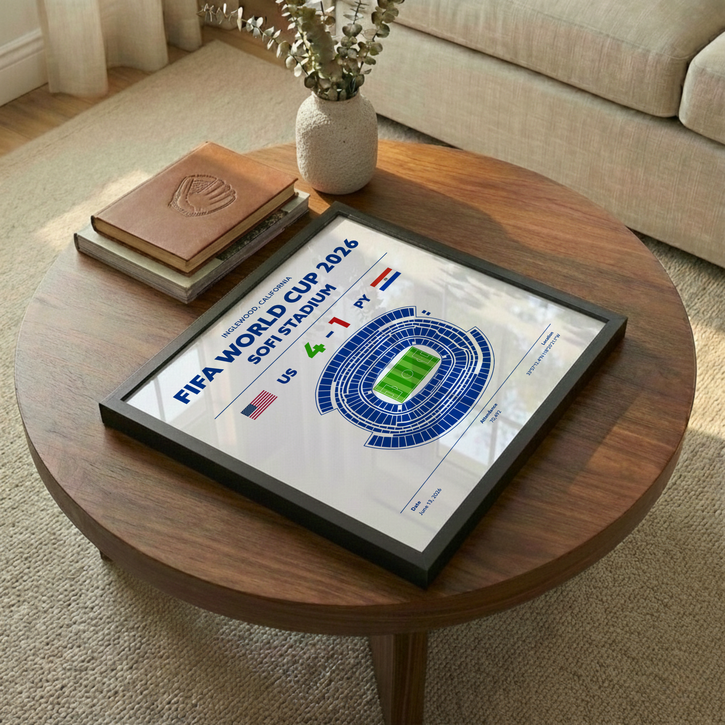 USvsPY - World Cup Soccer Poster