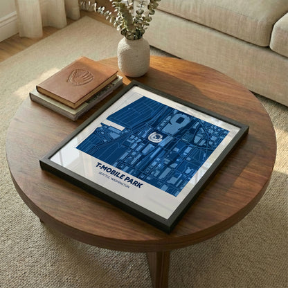 T-Mobile Park Stadium - City Map Dark