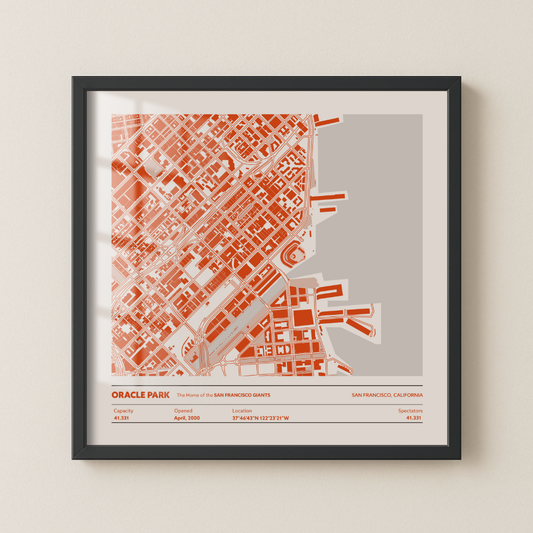 ORACLE PARK STADIUM Aerial - Detailed