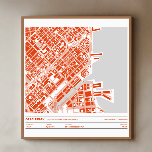 ORACLE PARK STADIUM Aerial - Detailed