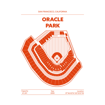 ORACLE PARK STADIUM Signature - Minimal