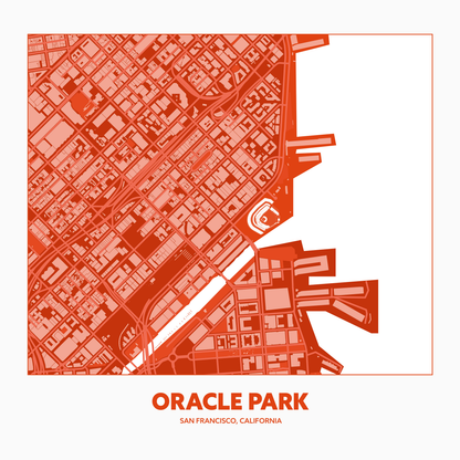 ORACLE PARK STADIUM Aerial - Minimal