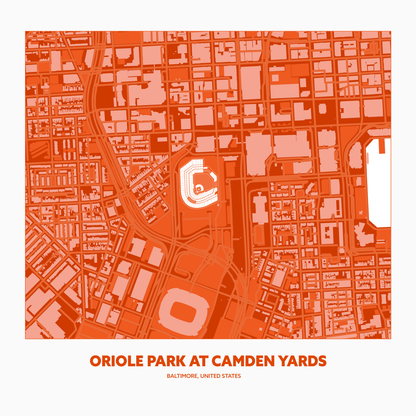 ORIOLE PARK AT CAMDEN YARDS STADIUM Aerial - Minimal
