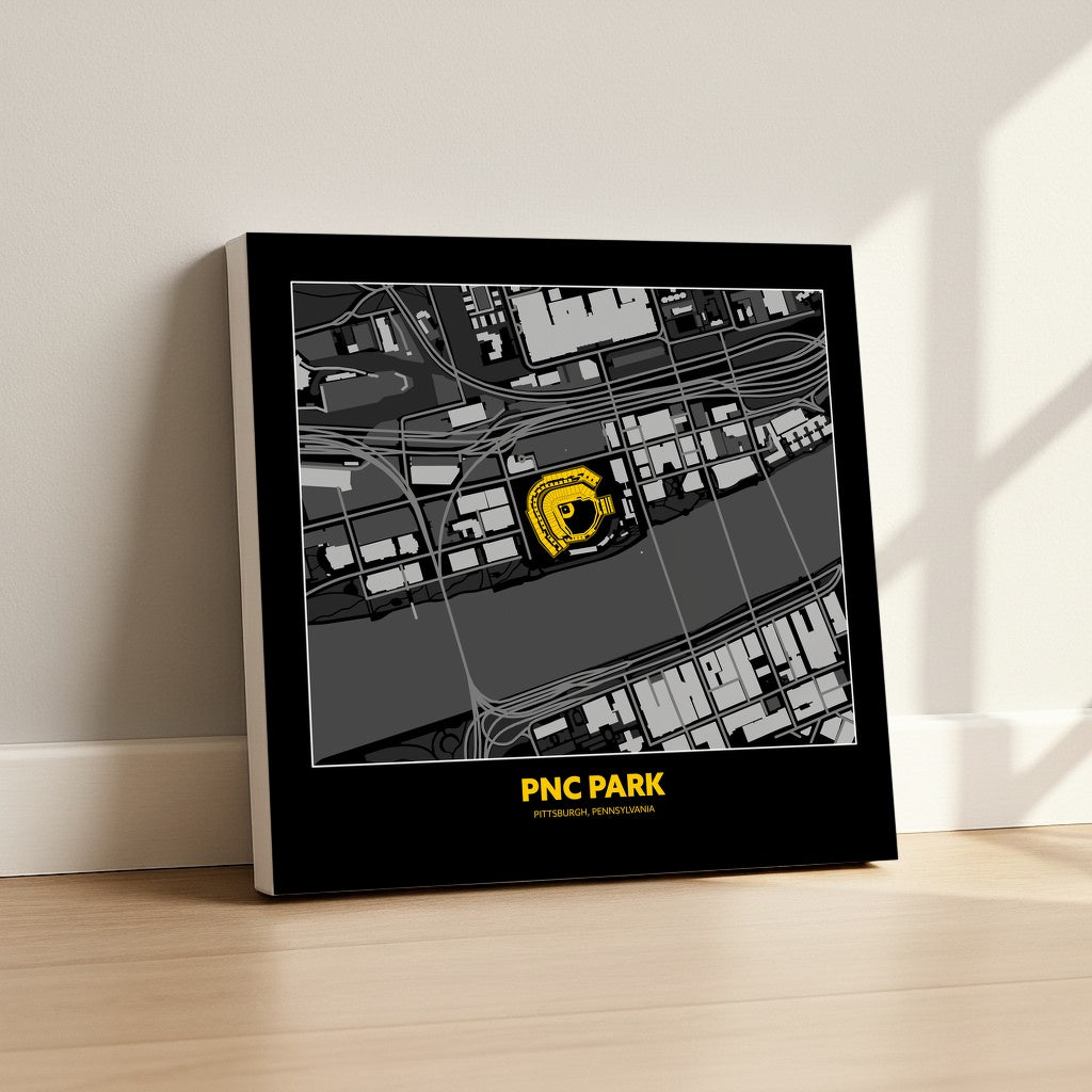 PNC Park - City Map Dark
