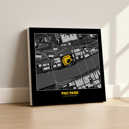PNC Park - City Map Dark