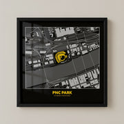 PNC Park - City Map Dark