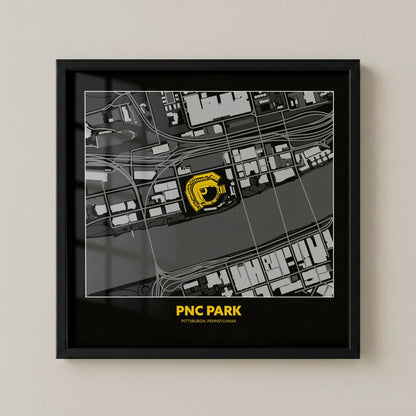 PNC Park - City Map Dark