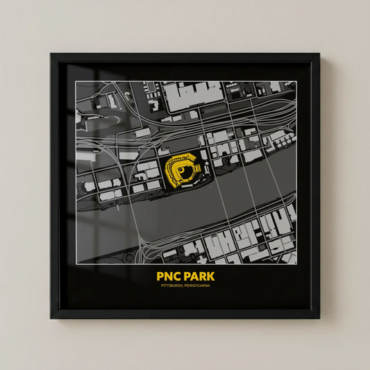 PNC Park - City Map Dark