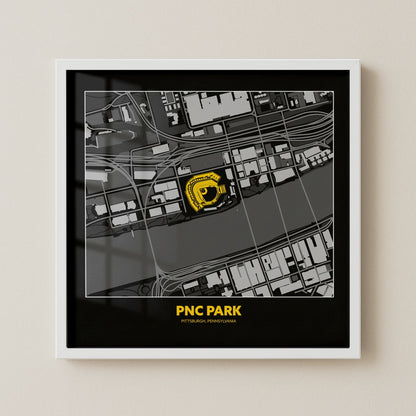 PNC Park - City Map Dark