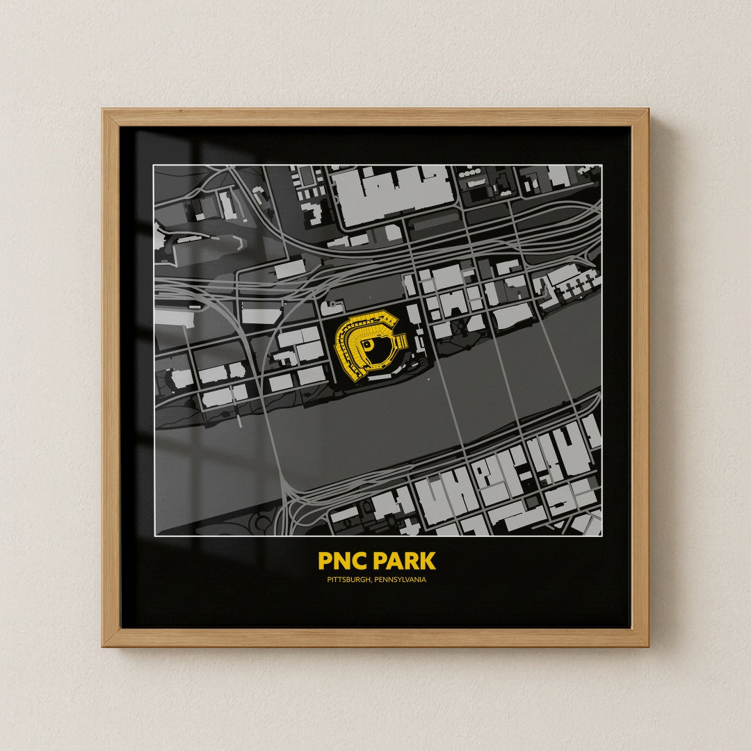 PNC Park - City Map Dark