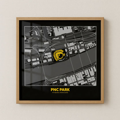 PNC Park - City Map Dark