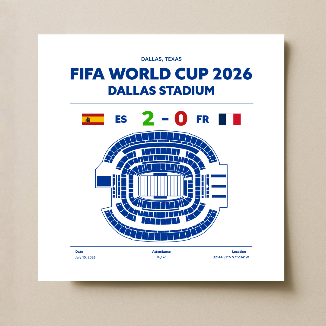 ESvsFR - World Cup Soccer Poster