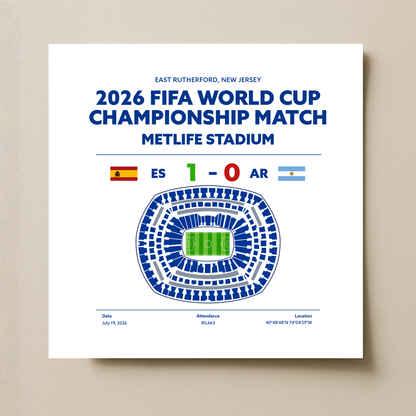 ESvsAR FINALS - World Cup Soccer Poster