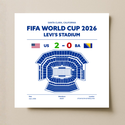 USvsBA - World Cup Soccer Poster