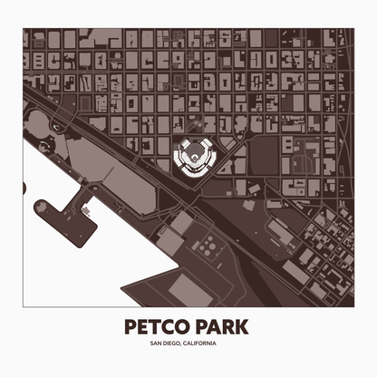 PETCO PARK STADIUM Aerial - Minimal