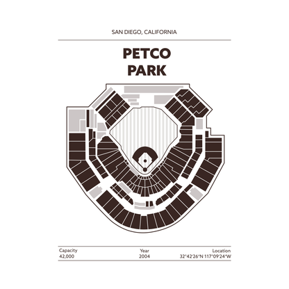 PETCO PARK STADIUM Signature - Minimal