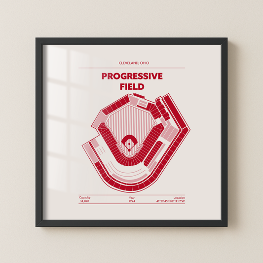 PROGRESSIVE FIELD STADIUM Signature - Minimal