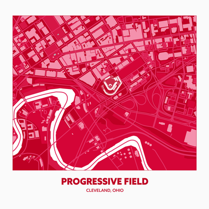 PROGRESSIVE FIELD STADIUM Aerial - Minimal