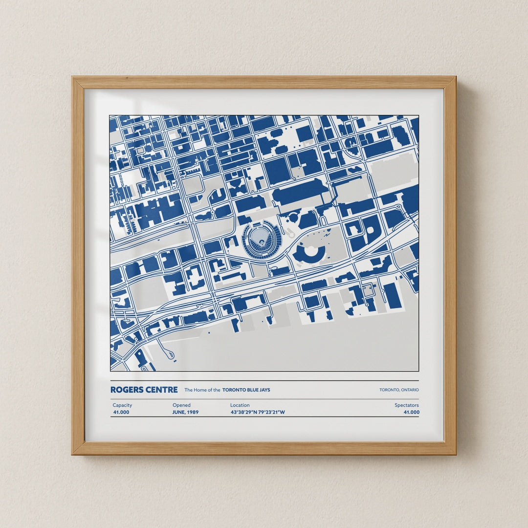 Rogers Centre Stadium - City Map Light