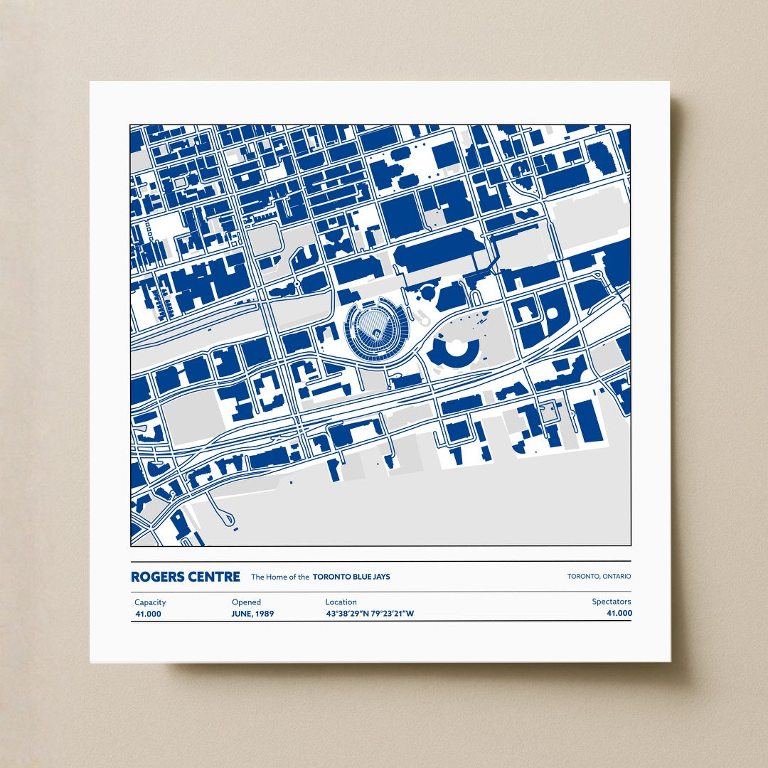 Rogers Centre Stadium - City Map Light