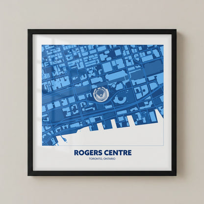 Rogers Centre Stadium - City Map Dark
