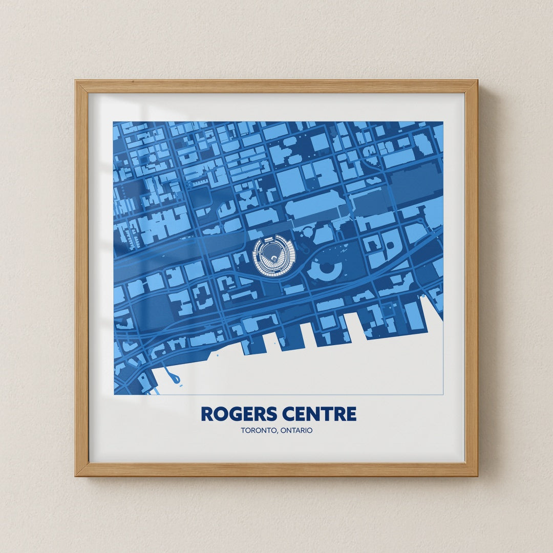 Rogers Centre Stadium - City Map Dark
