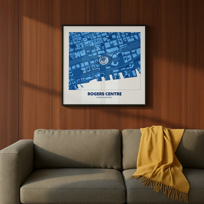 Rogers Centre Stadium - City Map Dark