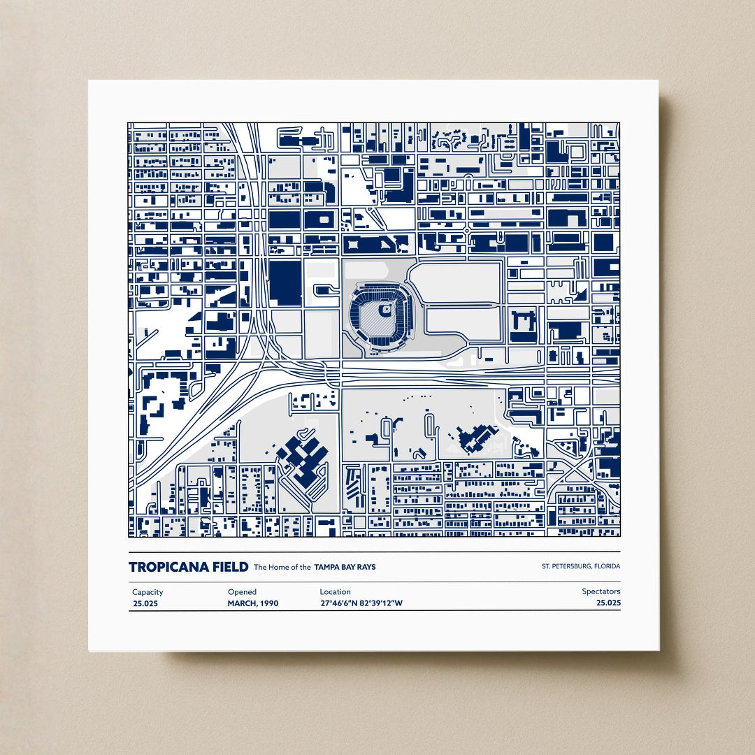 Tropicanca Field - City Map Light