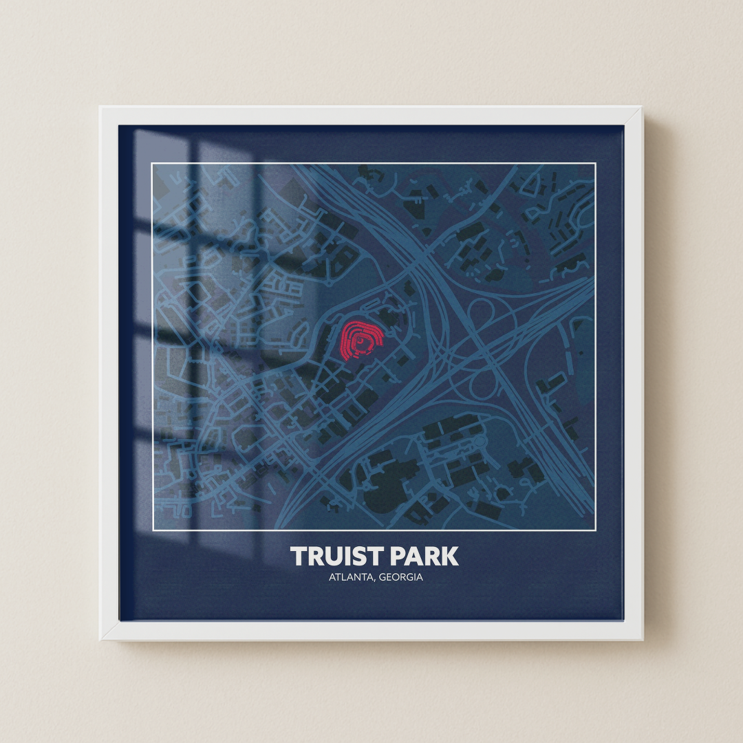 Truist Park - City Map Dark