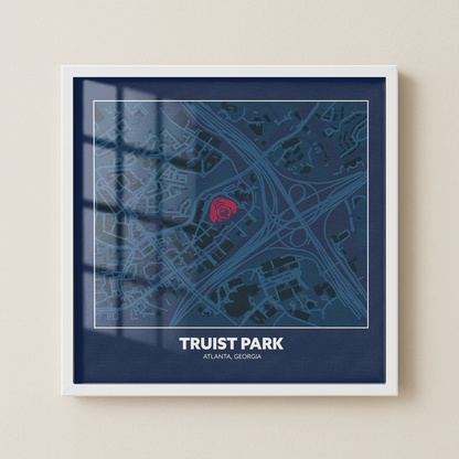 Truist Park - City Map Dark
