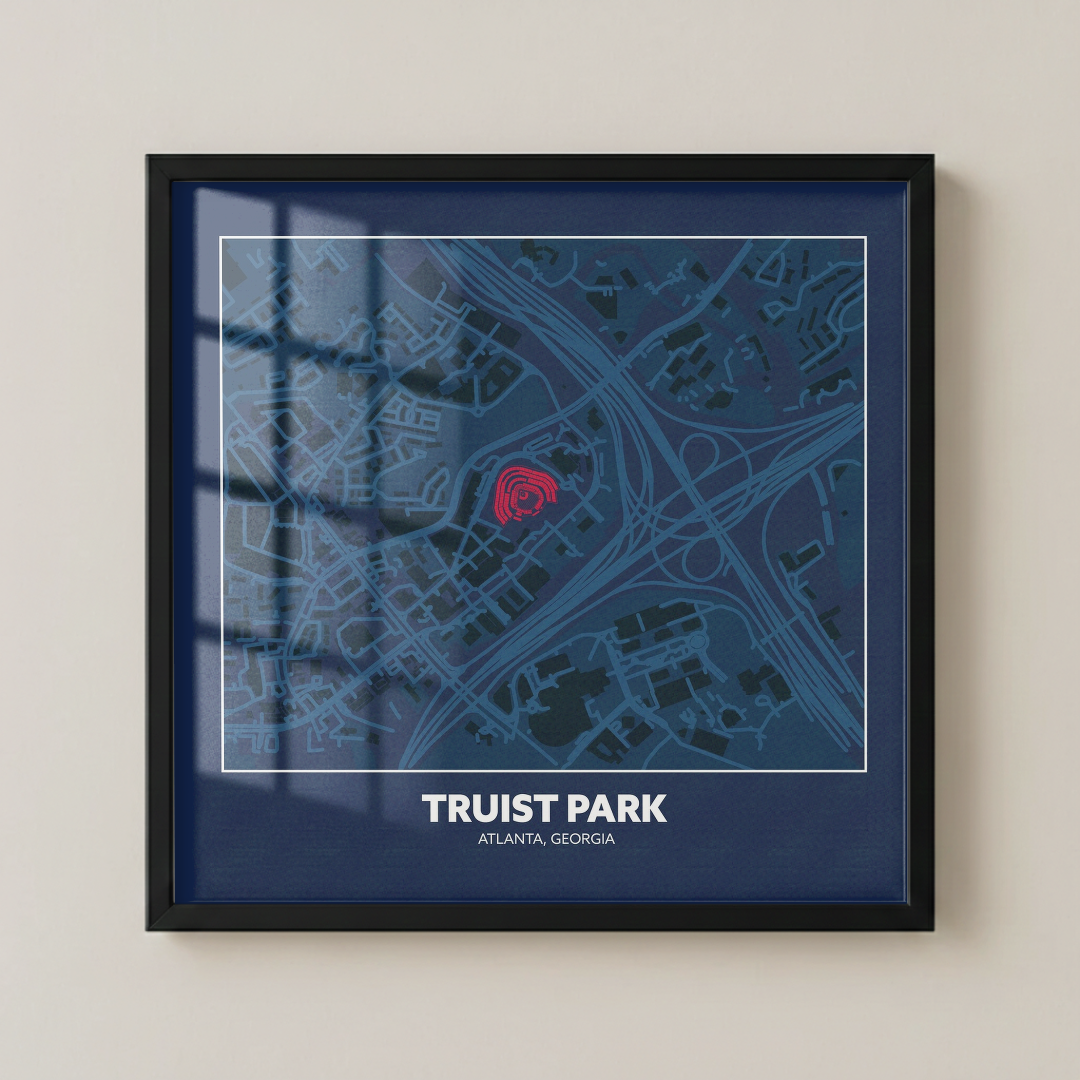 Truist Park - City Map Dark