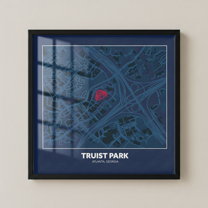 Truist Park - City Map Dark