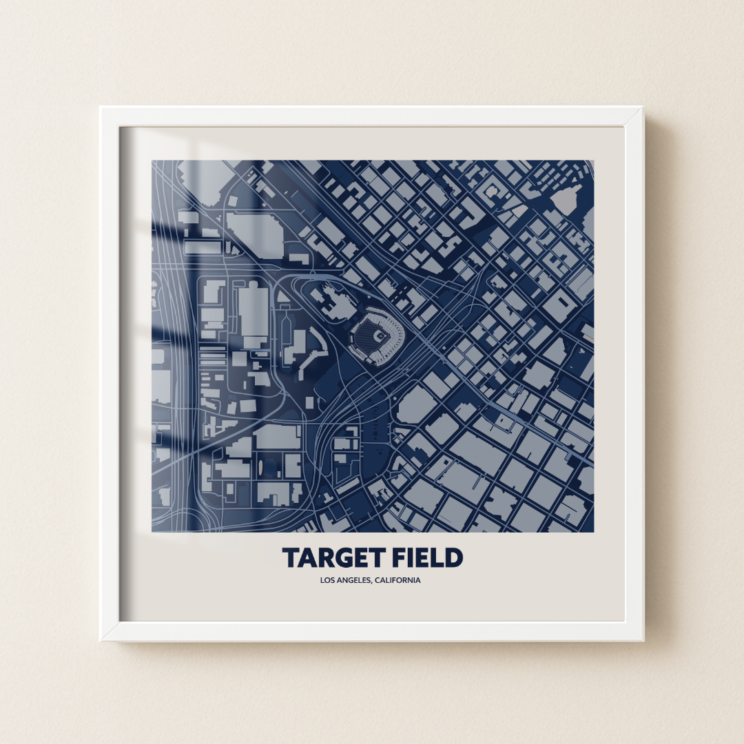 Target Field Stadium - CIty Map Dark