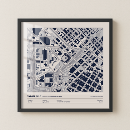 Target Field Stadium - City Map Light