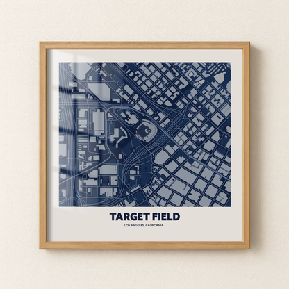 Target Field Stadium - CIty Map Dark