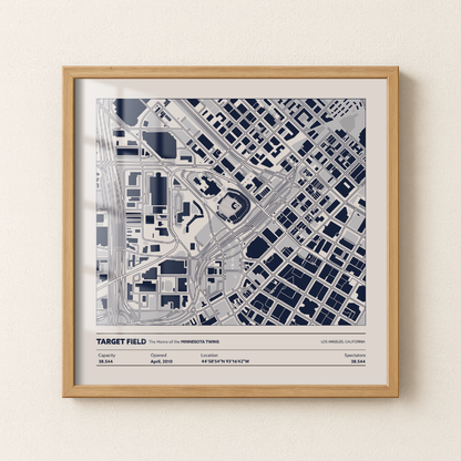 Target Field Stadium - City Map Light