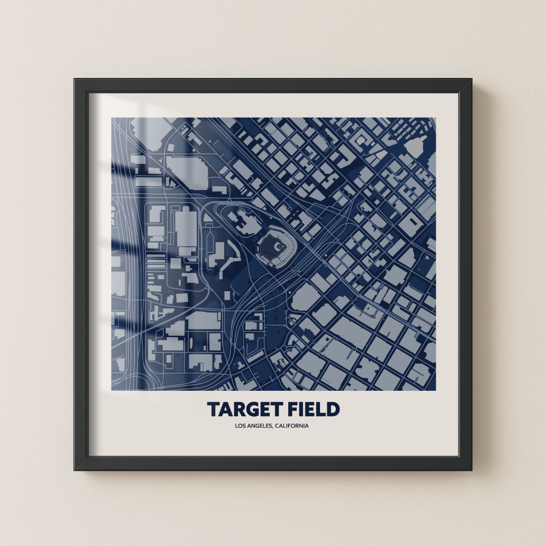 Target Field Stadium - CIty Map Dark