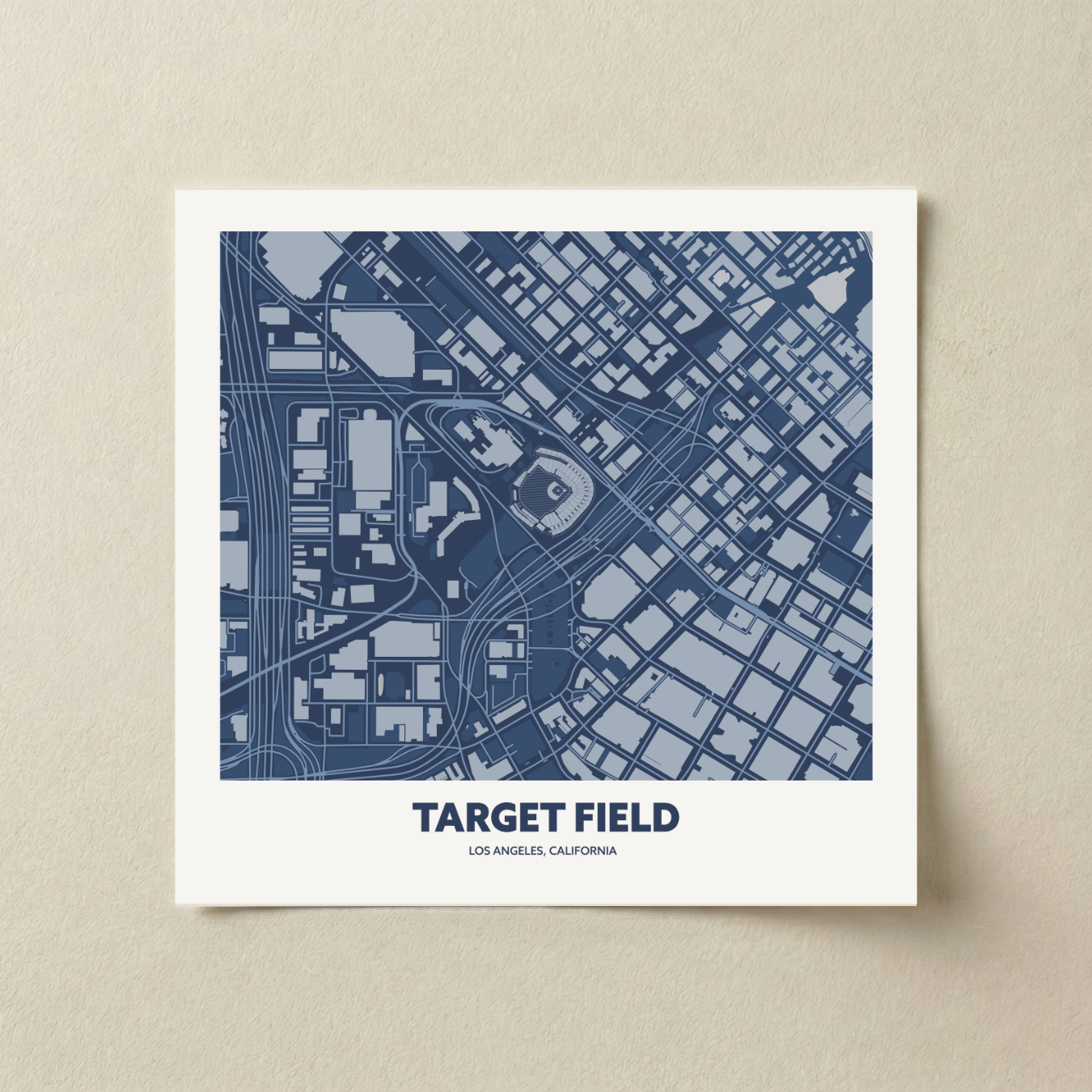 Target Field Stadium - CIty Map Dark