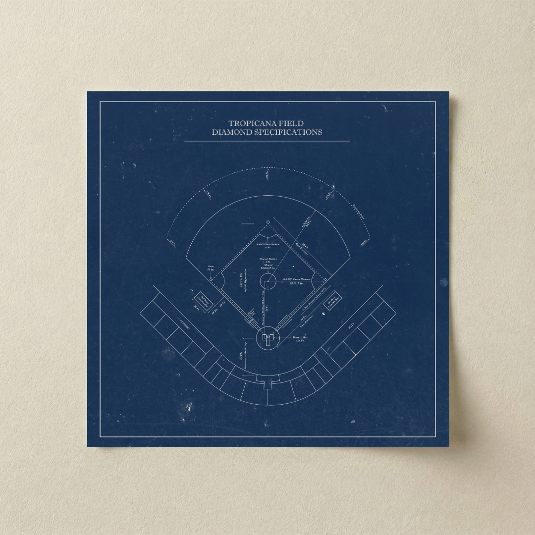 Tropicana Field - Patent Art Minimal