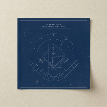 Tropicana Field - Patent Art Minimal