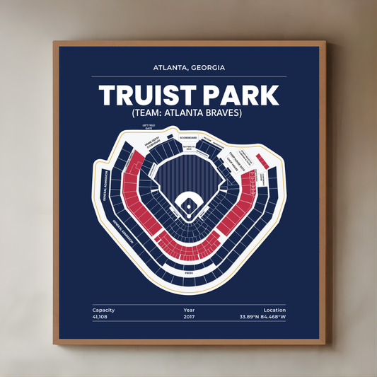 TRUIST PARK STADIUM Signature - Detailed