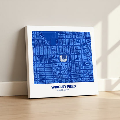 Wrigley Field Stadium - City Map Dark