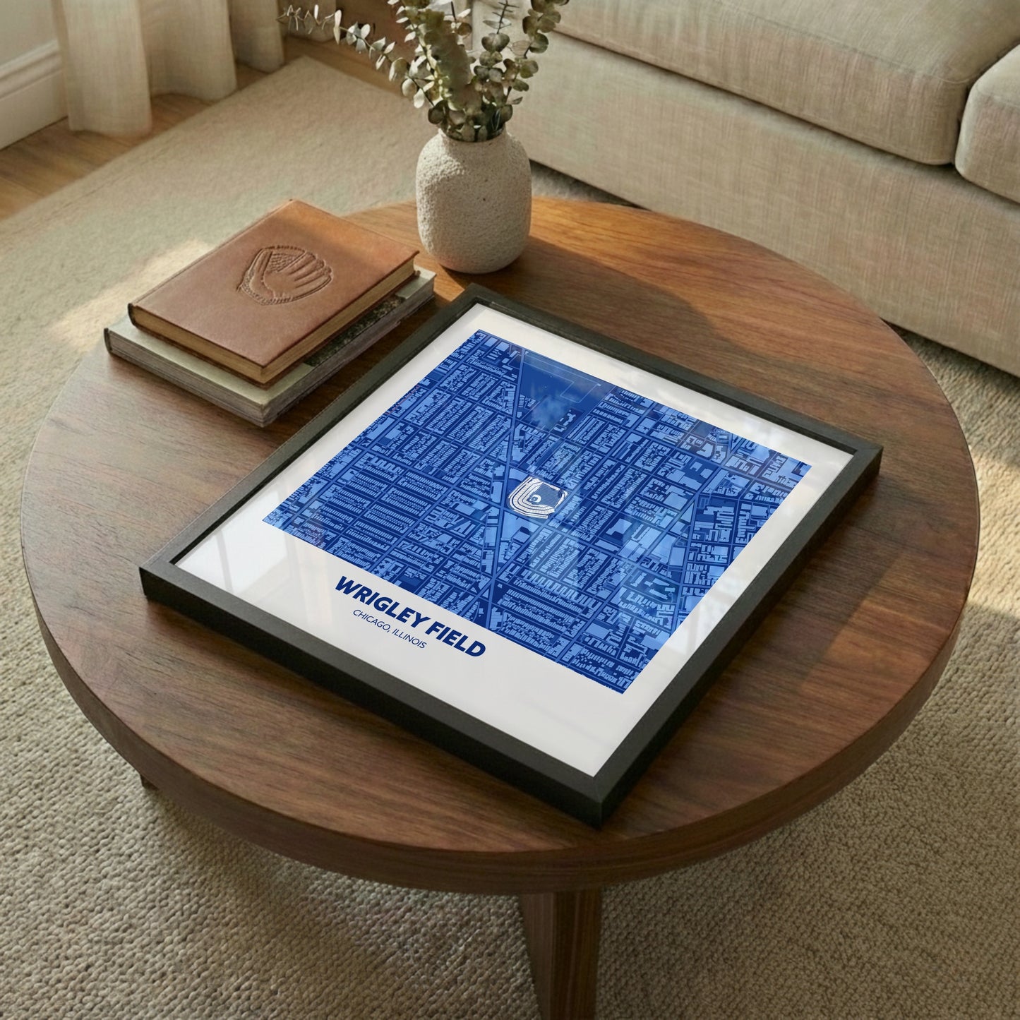 Wrigley Field Stadium - City Map Dark