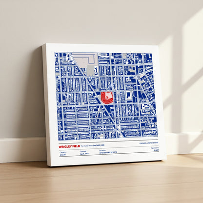 Wrigley Field Stadium - City Map Light