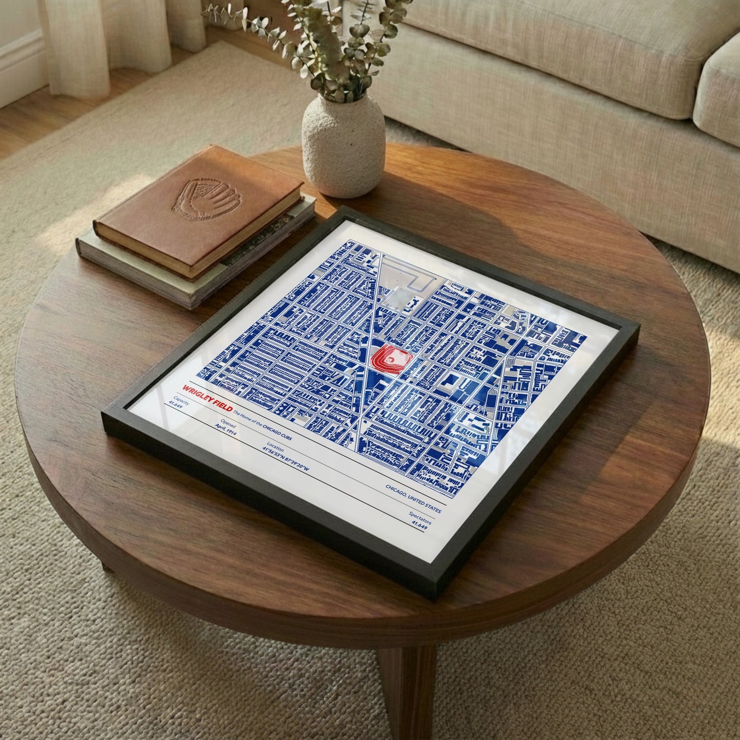 Wrigley Field Stadium - City Map Light